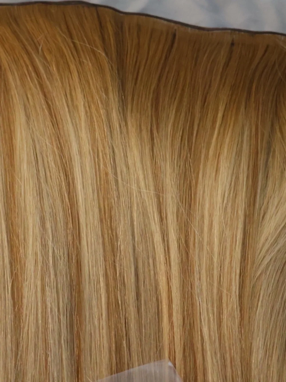 NEW 12A grade human hair genius weft rooted #8/#22 - 20in blonde extensions